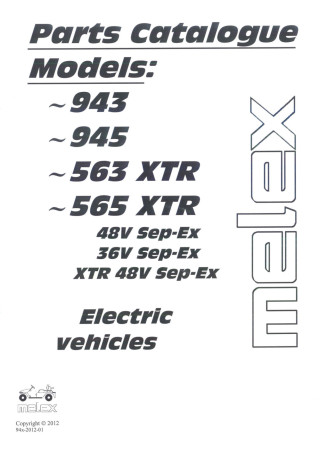 Parts Catalogue Models: 943, 945, 563 XTR, 565 XTR